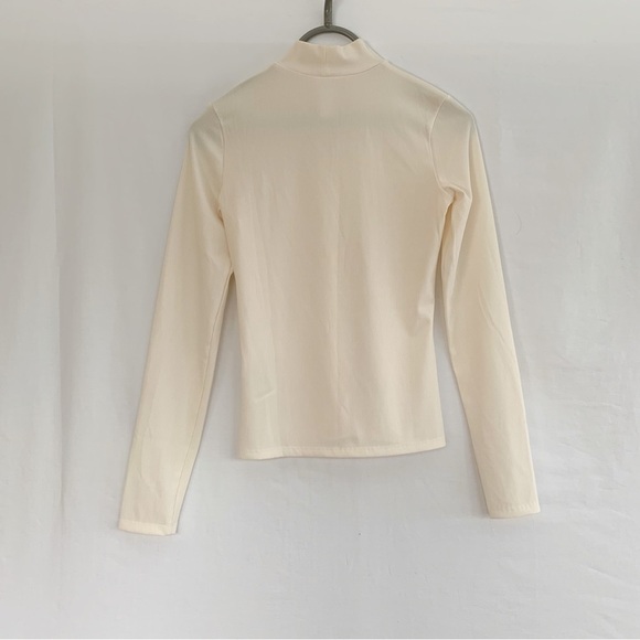 Ribbed sweater size S turtleneck H&M off white Woman - Picture 8 of 12